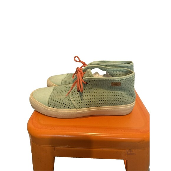 Vans Rhea Square Perf Suede Gossamer Green Casual Sneakers Women's 9.5 - Picture 6 of 15